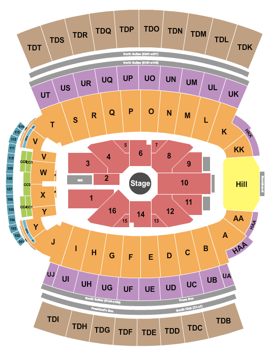 Frank Howard Field George Strait Seating Chart